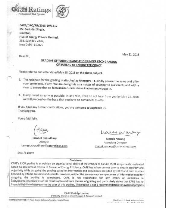 Company Empanelled Certificates